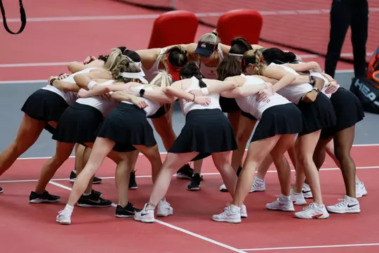 Ohio State women's tennis vs. Old Dominion on Friday, Jan. 27, 2023, in Columbus, Ohio. (Photo/Jay LaPrete)