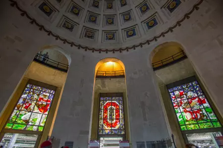 Ohio Stadium illuminated windows 2015. The Ohio State University Photo by Kevin Fitzsimons Signature Gallery Buildings