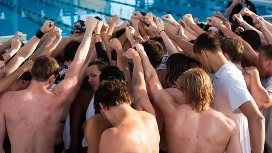 Swim Team Huddle