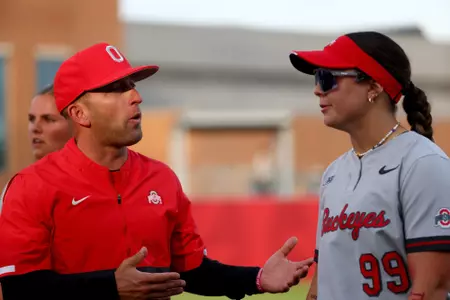 Ohio State plays Ohio Dominican in softball at Buckeye Field on Friday, October 4, 2024 in Columbus, Ohio. (Photo by Kirk Irwin/Ohio State Athletics)