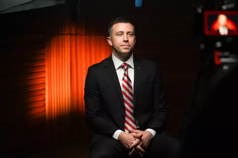 Jake Diebler, Men's Basketball Big Ten Media Day, 10/3/2024