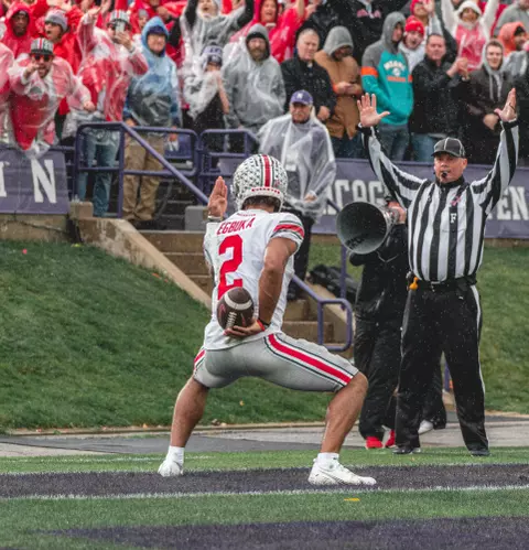 Northwestern game OSU player 2
