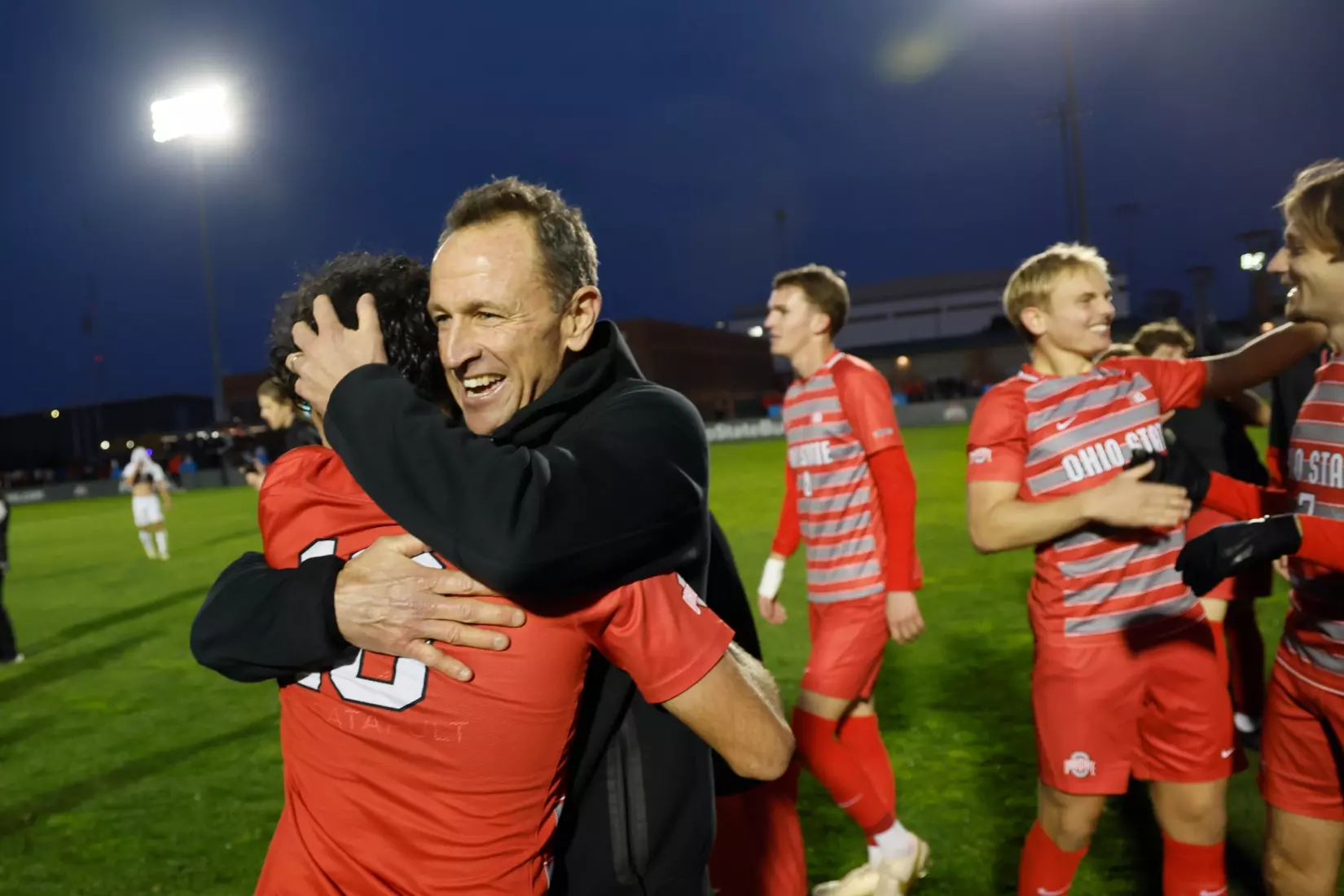 Ohio State men's soccer vs. Michigan in the Big 10 Championship Sunday, Nov. 17, 2024, in Columbus, Ohio. (Photo/Jay LaPrete)