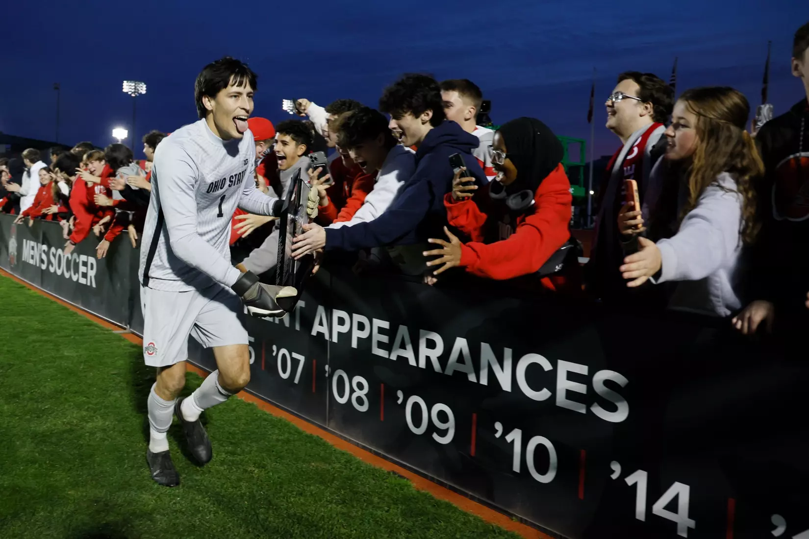 Ohio State men's soccer vs. Michigan in the Big 10 Championship Sunday, Nov. 17, 2024, in Columbus, Ohio. (Photo/Jay LaPrete)