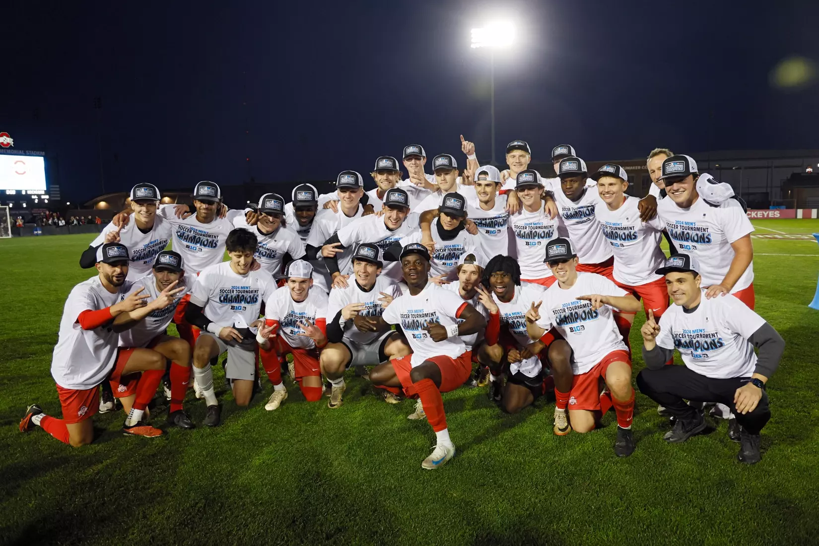 Ohio State men's soccer vs. Michigan in the Big 10 Championship Sunday, Nov. 17, 2024, in Columbus, Ohio. (Photo/Jay LaPrete)