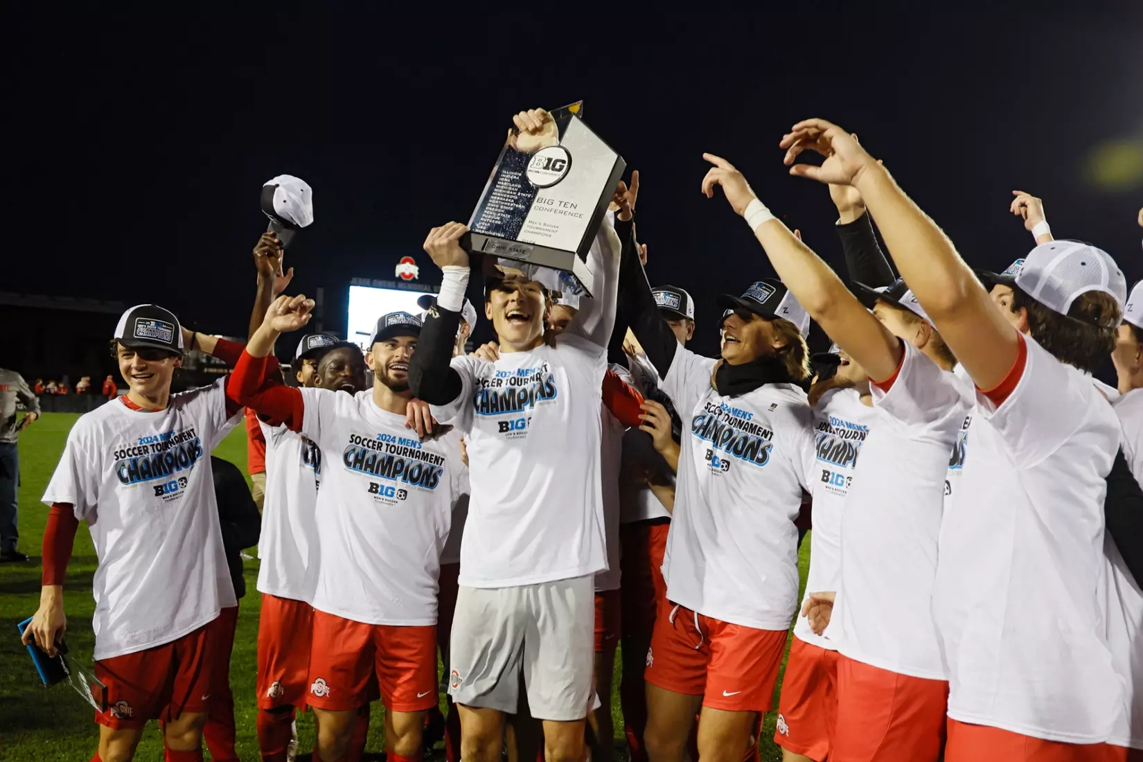 Ohio State men's soccer vs. Michigan in the Big 10 Championship Sunday, Nov. 17, 2024, in Columbus, Ohio. (Photo/Jay LaPrete)