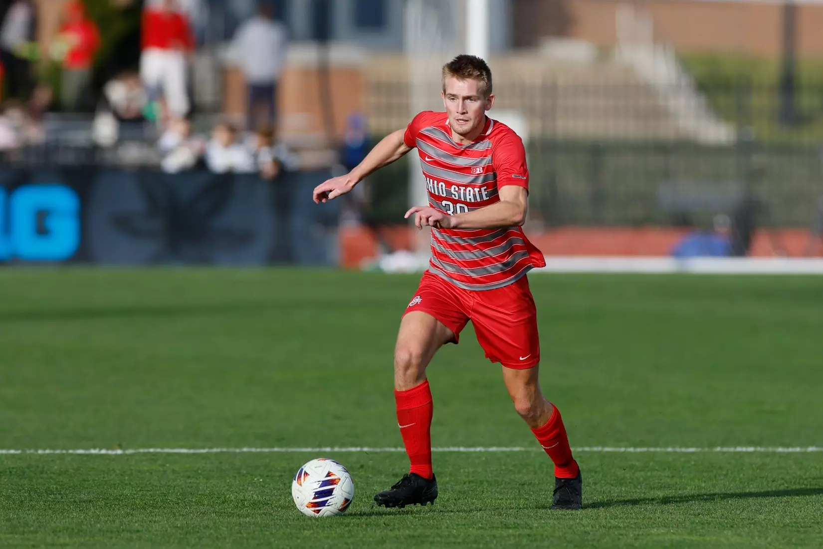 Ohio State men's soccer vs. Michigan in the Big 10 Championship Sunday, Nov. 17, 2024, in Columbus, Ohio. (Photo/Jay LaPrete)