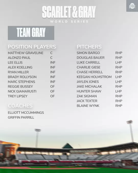 Gray Team Roster