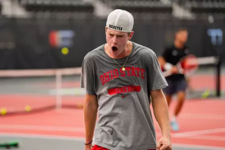 Will Jansen at practice on October 26, 2024