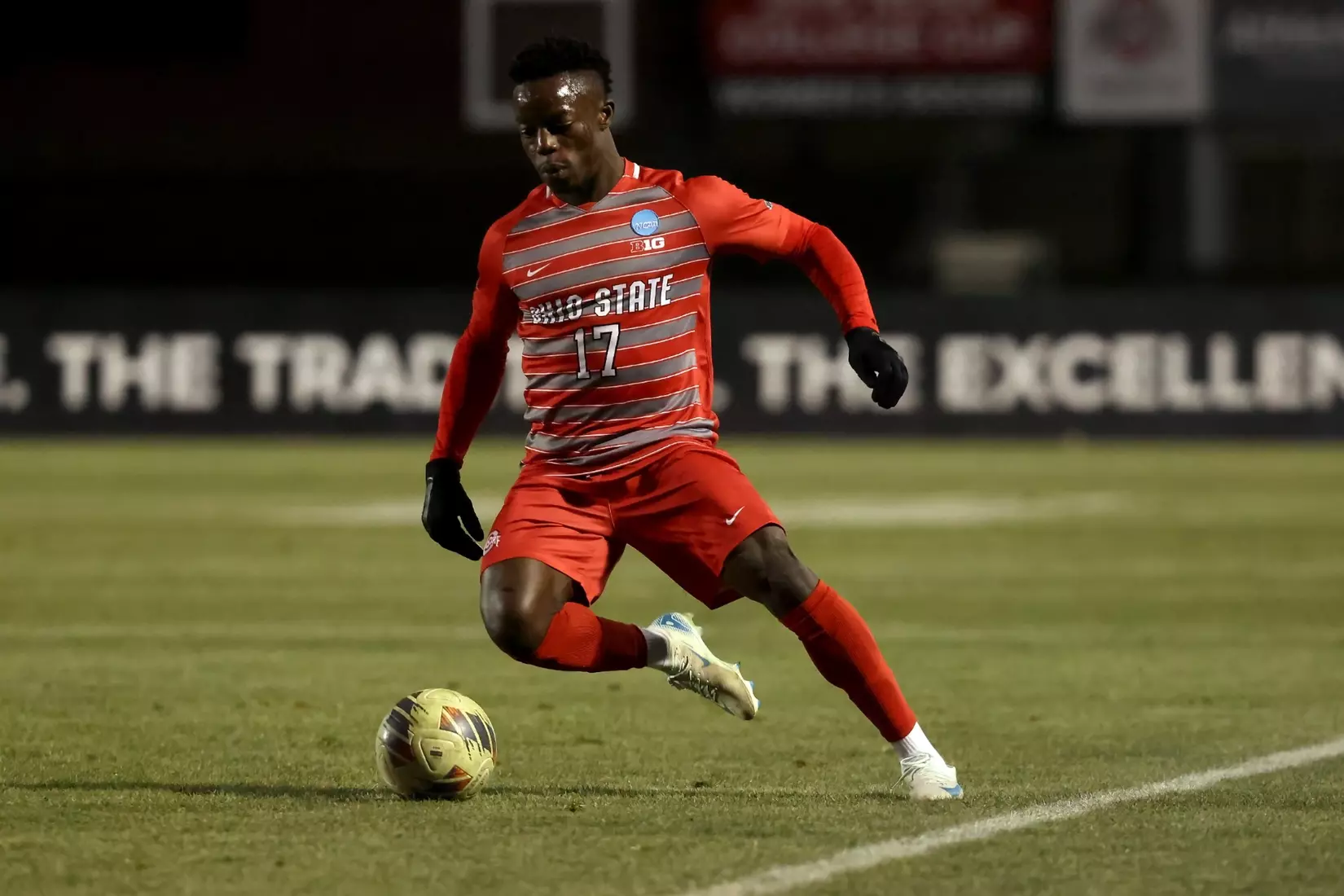 Ohio State plays Wake Forrest in the NCAA Men’s Soccer Quarterfinal game on, December 7, 2024 in Columbus, Ohio. Ohio State defeated Wake Forrest 3-0 to advance to the semifinals (Photo by Kirk Irwin/Ohio State Athletics)