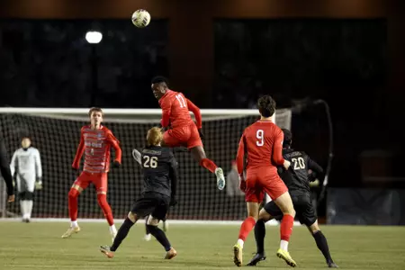 Ohio State plays Wake Forrest in the NCAA Men’s Soccer Quarterfinal game on, December 7, 2024 in Columbus, Ohio. Ohio State defeated Wake Forrest 3-0 to advance to the semifinals (Photo by Kirk Irwin/Ohio State Athletics)