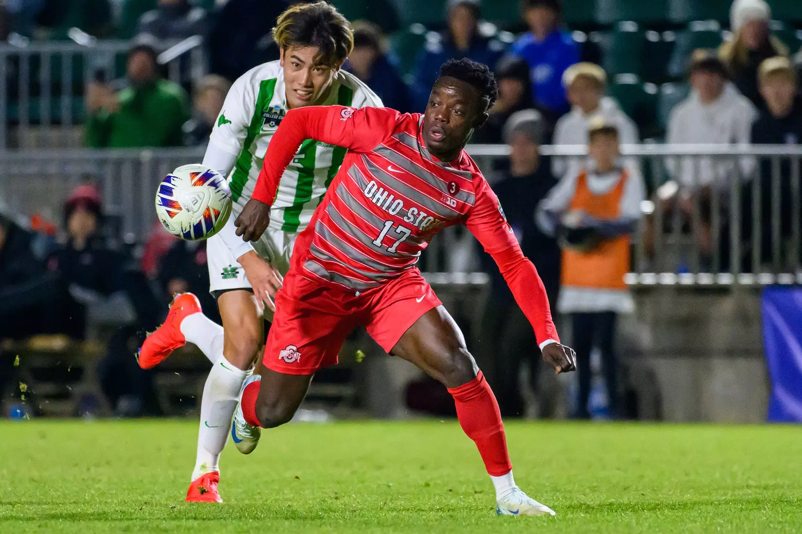 Ohio State men's soccer vs. Marshall Friday, Dec. 13, 2024, in Cary, South Carolina. (Photo/Jay LaPrete)