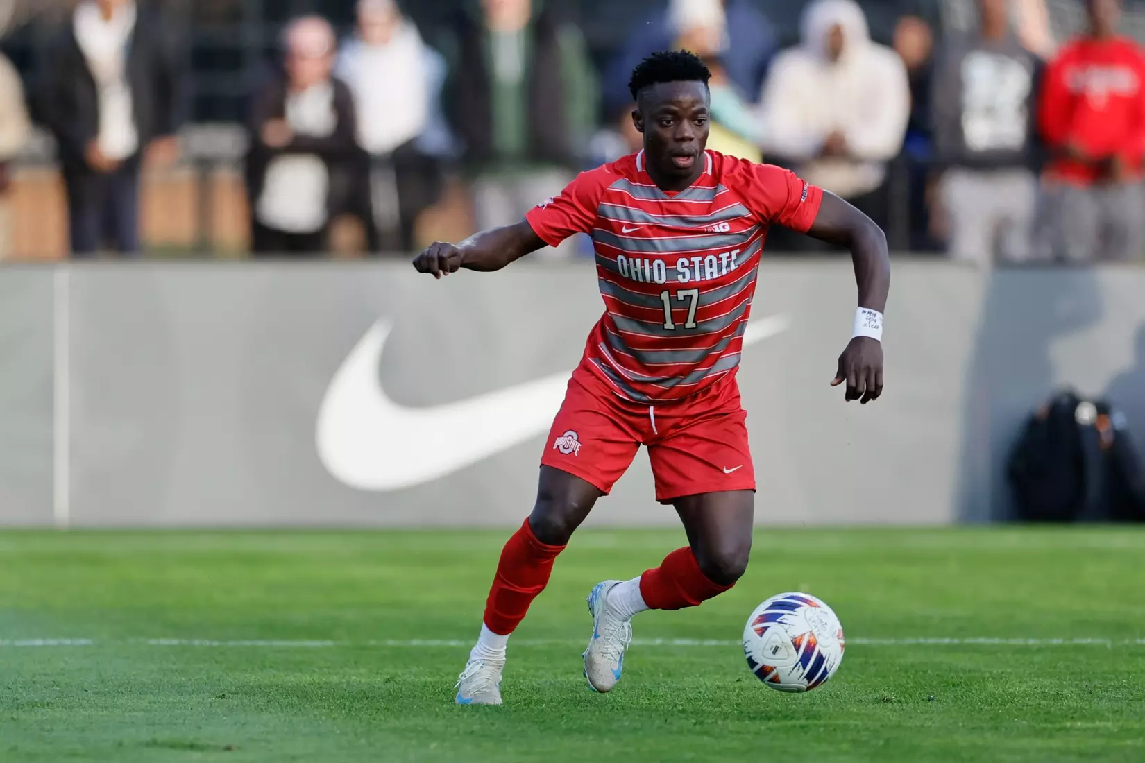 Ohio State men's soccer vs. Michigan in the Big 10 Championship Sunday, Nov. 17, 2024, in Columbus, Ohio. (Photo/Jay LaPrete)