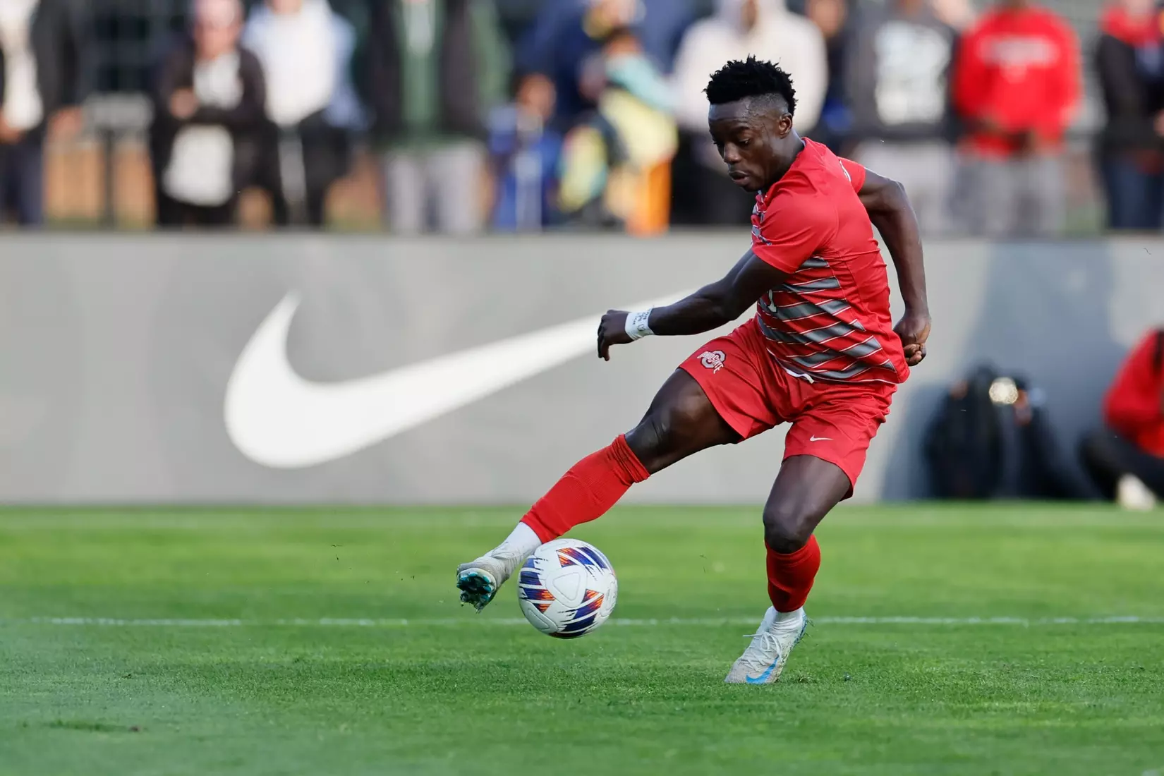 Ohio State men's soccer vs. Michigan in the Big 10 Championship Sunday, Nov. 17, 2024, in Columbus, Ohio. (Photo/Jay LaPrete)