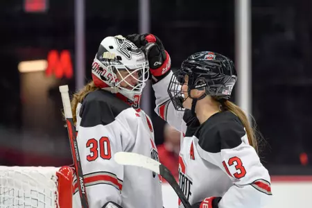 Amanda Thiele and Riley Brengman, Ohio State Women's Hockey