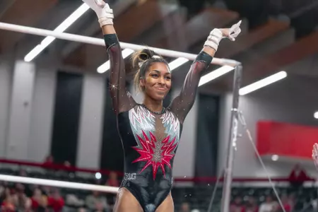 Ohio State Women's Gymnastics TriMeet against Ball State & Towson at the Covelli Center on January 14, 2024.