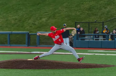 Justin Eckhardt pitching, Ohio State Baseball