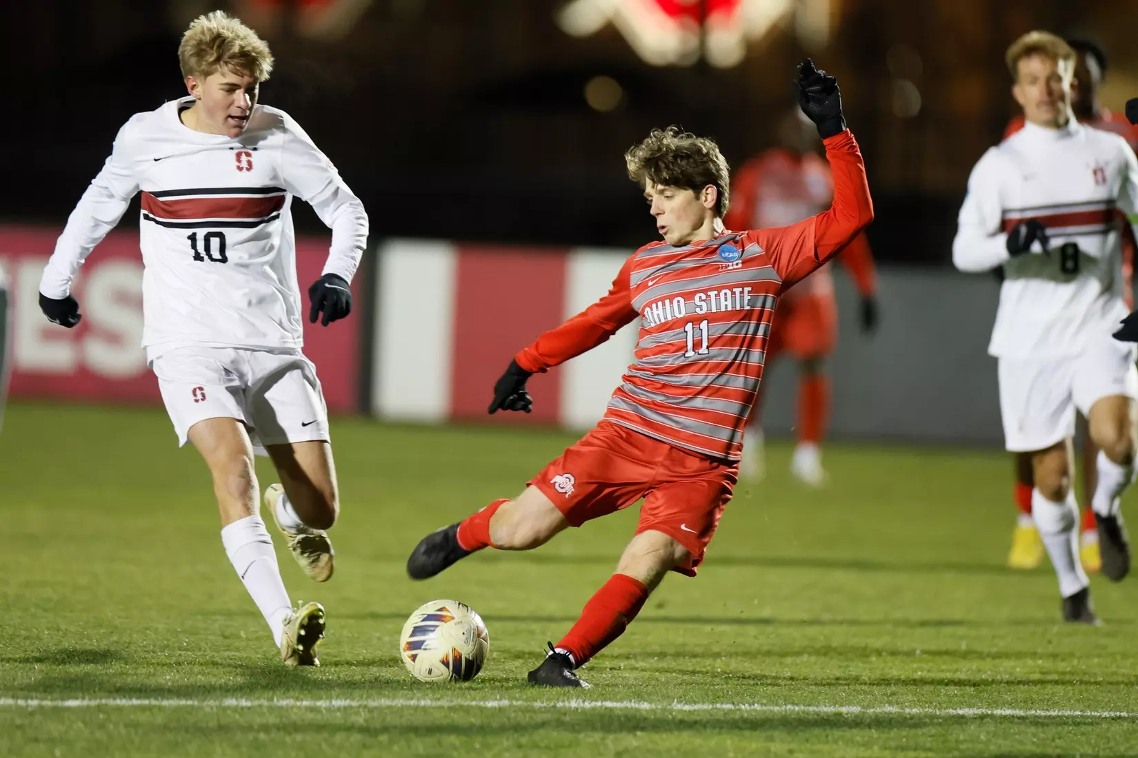 Ohio State men's soccer vs. Stanford Sunday, Dec. 1, 2024, in Columbus, Ohio. (Photo/Jay LaPrete)
