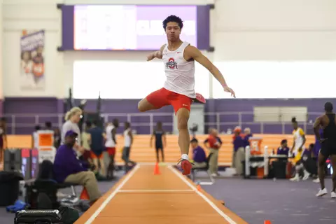 CLEMSON, SC - FEBRUARY 9: The Tiger Paw Invitational takes place at Clemson Indoor Track on February 9, 2024 in Clemson, South Carolina.