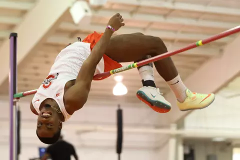 CLEMSON, SC - FEBRUARY 9: The Tiger Paw Invitational takes place at Clemson Indoor Track on February 9, 2024 in Clemson, South Carolina.