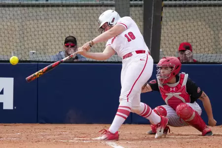 MIAMI, FLORIDA - FEBRUARY 10: Ohio State Softball against SEMO at Felsberg Field on February 10, 2024 in Miami, Florida. (Photo by Eric Espada/Ohio State Athletics)