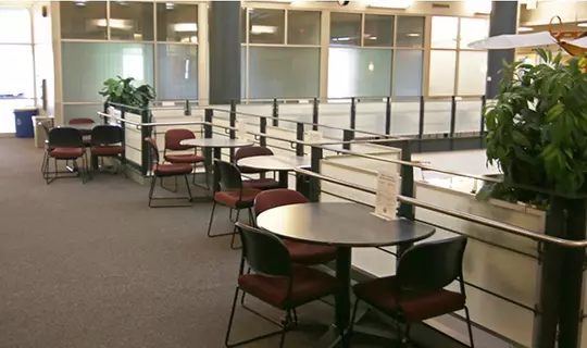 common area with tables