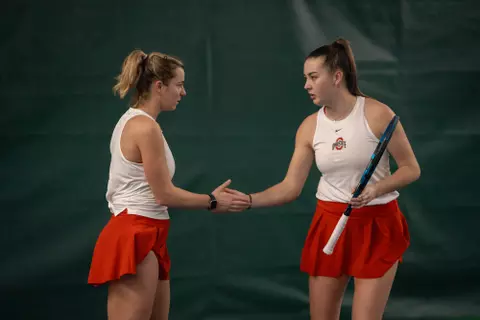Women's tennis defeats Georgia 4-3 in the first round of the 2024 ITA National Team Indoor Championship