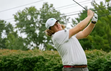 Neal Shipley, Ohio State Men's Golf, at practice on Aug. 26, 2023