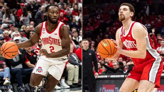 Bruce Thornton and Jamison Battle, Ohio State Men's Basketball, earned 2023-24 All-Big Ten honors