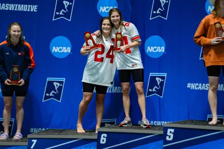 Josie Panitz and Hannah Bach at 2024 NCAAs