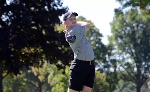 Maxwell Moldovan, Ohio State Men's Golf, at practice on Sept. 9, 2024