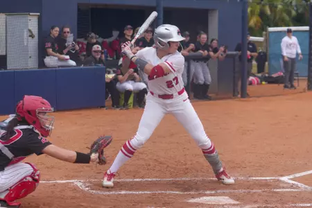 MIAMI, FLORIDA - FEBRUARY 10: Ohio State Softball against SEMO at Felsberg Field on February 10, 2024 in Miami, Florida. (Photo by Eric Espada/Ohio State Athletics)