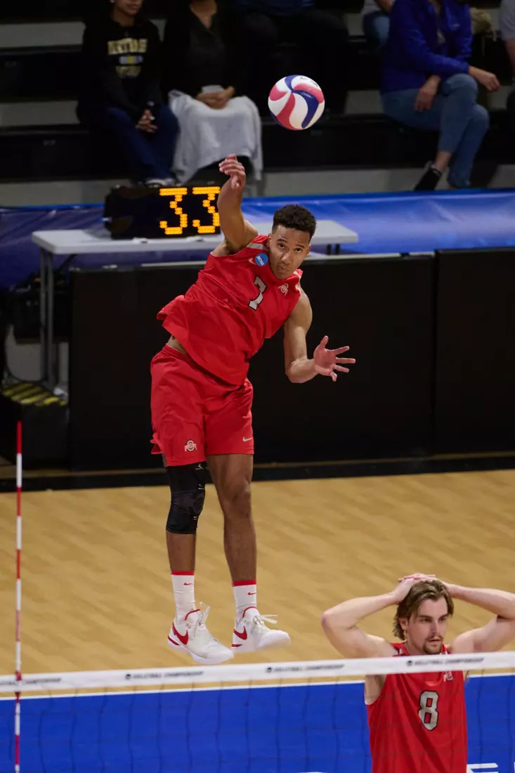 The Ohio State University Athletics - 2024 OSU Men's Volleyball versus Grand Canyon University Lopes at the 2024 NCAA Men's Volleyball Championship quarterfinals , Walter Pyramid, Long Beach State University, Long Beach, CA.
April 30th, 2024
Copyright Don Liebig/ASUCLA
240430_MVOL0163.NEF
