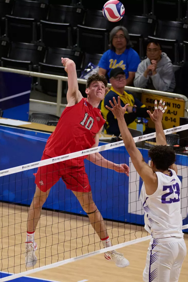 The Ohio State University Athletics - 2024 OSU Men's Volleyball versus Grand Canyon University Lopes at the 2024 NCAA Men's Volleyball Championship quarterfinals , Walter Pyramid, Long Beach State University, Long Beach, CA.
April 30th, 2024
Copyright Don Liebig/ASUCLA
240430_MVOL0544.NEF