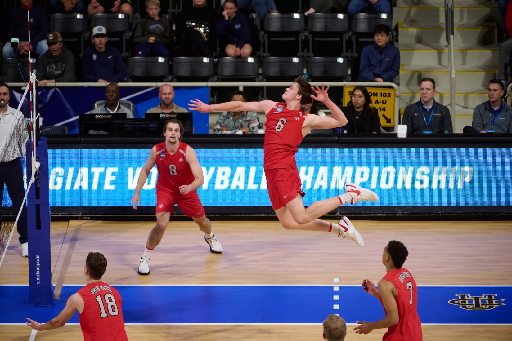 The Ohio State University Athletics - 2024 OSU Men's Volleyball versus Grand Canyon University Lopes at the 2024 NCAA Men's Volleyball Championship quarterfinals , Walter Pyramid, Long Beach State University, Long Beach, CA.
April 30th, 2024
Copyright Don Liebig/ASUCLA
240430_MVOL0121.NEF