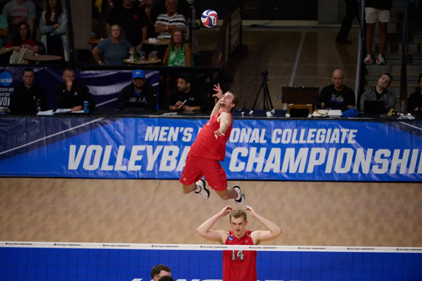 The Ohio State University Athletics - 2024 OSU Men's Volleyball versus Grand Canyon University Lopes at the 2024 NCAA Men's Volleyball Championship quarterfinals , Walter Pyramid, Long Beach State University, Long Beach, CA.
April 30th, 2024
Copyright Don Liebig/ASUCLA
240430_MVOL0233.NEF