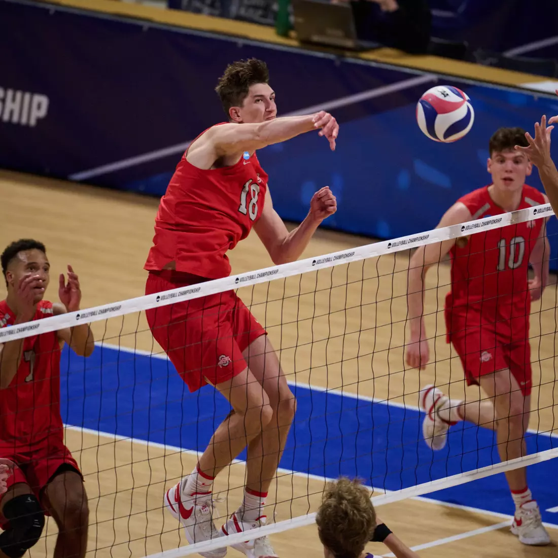The Ohio State University Athletics - 2024 OSU Men's Volleyball versus Grand Canyon University Lopes at the 2024 NCAA Men's Volleyball Championship quarterfinals , Walter Pyramid, Long Beach State University, Long Beach, CA.
April 30th, 2024
Copyright Don Liebig/ASUCLA
240430_MVOL0571.NEF