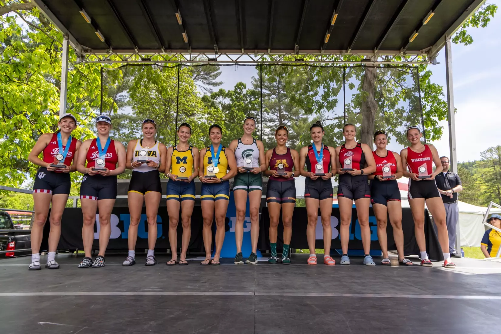 The 2024 Big Ten Rowing Championships on Devil’s Lake at Devil’s Lake State Park in Baraboo, Wisconsin, Sunday May 19, 2024.
