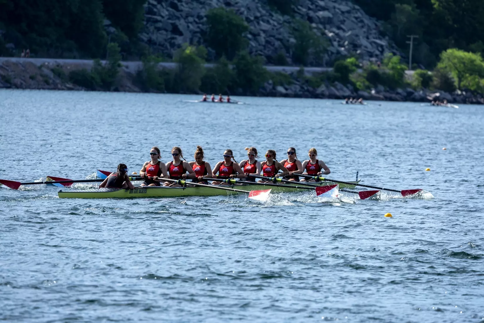 The 2024 Big Ten Rowing Championships on Devil’s Lake at Devil’s Lake State Park in Baraboo, Wisconsin, Sunday May 19, 2024.