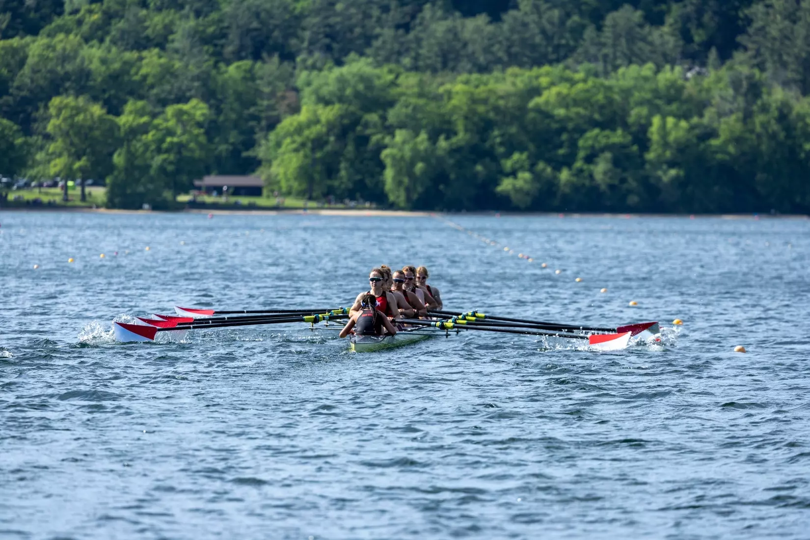 The 2024 Big Ten Rowing Championships on Devil’s Lake at Devil’s Lake State Park in Baraboo, Wisconsin, Sunday May 19, 2024.
