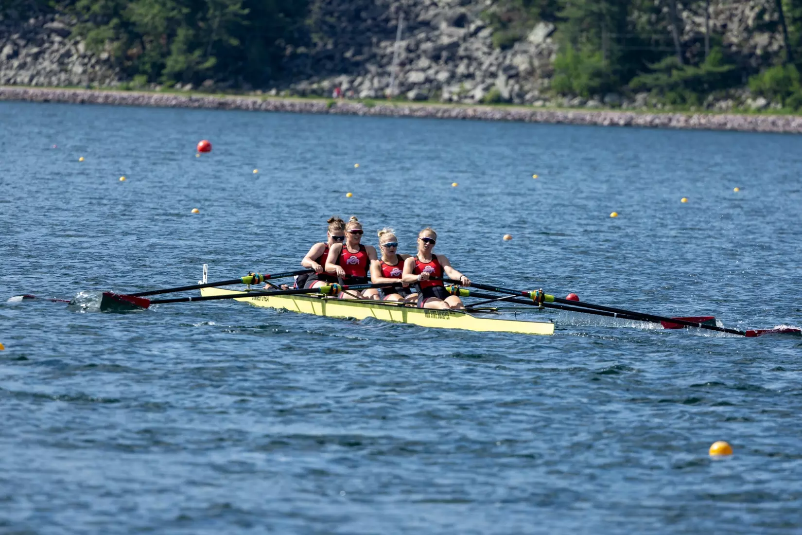 The 2024 Big Ten Rowing Championships on Devil’s Lake at Devil’s Lake State Park in Baraboo, Wisconsin, Sunday May 19, 2024.