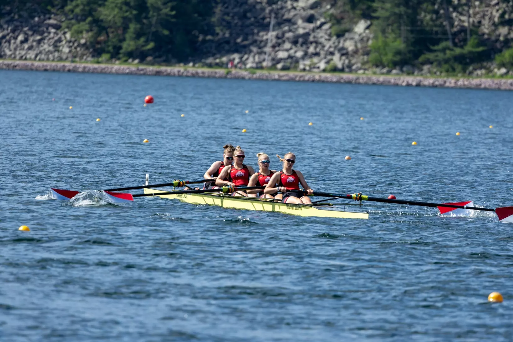The 2024 Big Ten Rowing Championships on Devil’s Lake at Devil’s Lake State Park in Baraboo, Wisconsin, Sunday May 19, 2024.