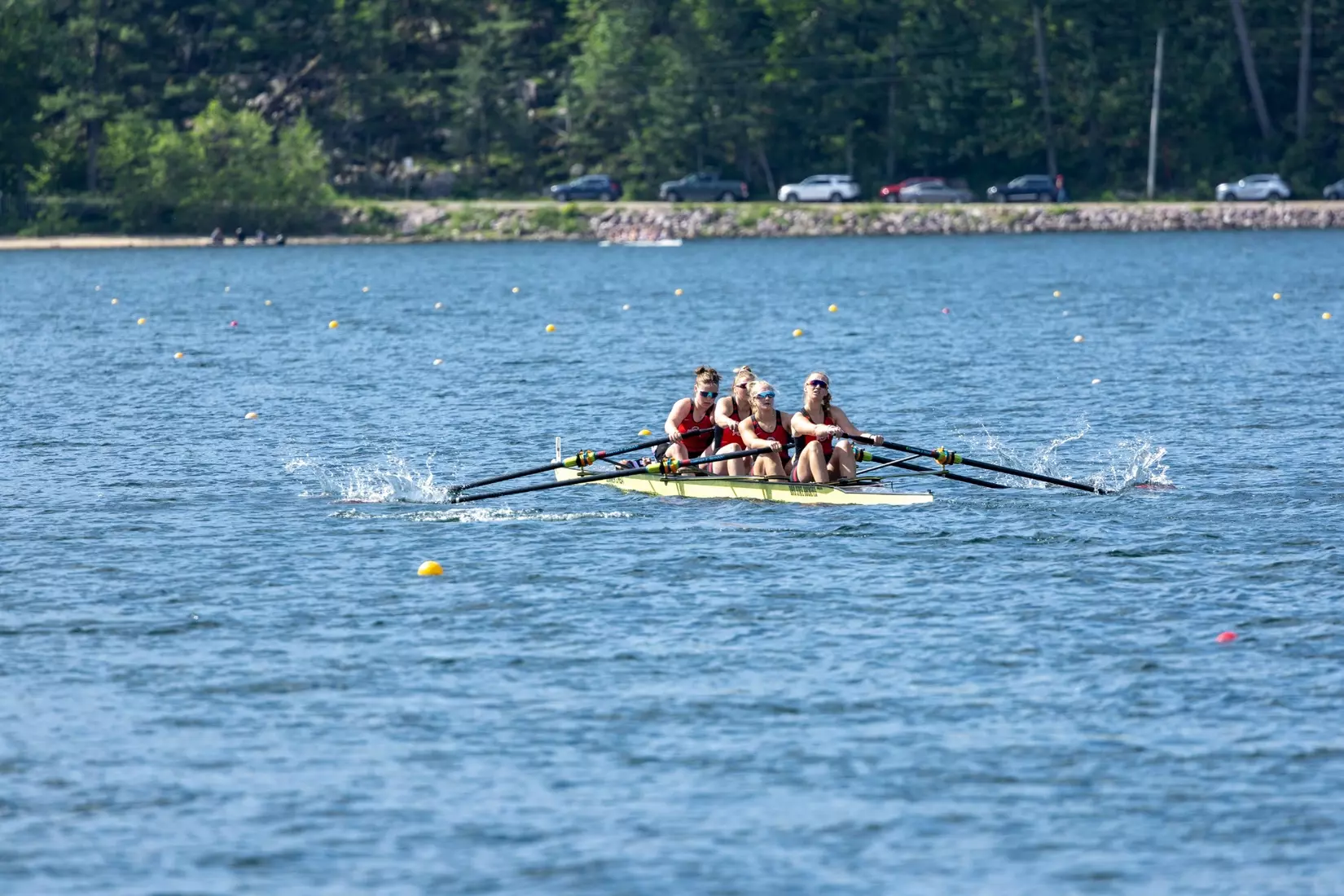 The 2024 Big Ten Rowing Championships on Devil’s Lake at Devil’s Lake State Park in Baraboo, Wisconsin, Sunday May 19, 2024.