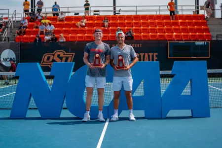 JJ Tracy and Robert Cash, NCAA Doubles Champions