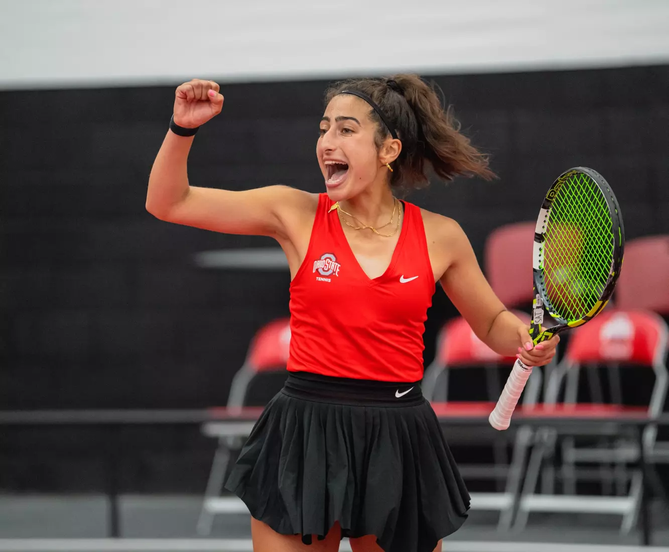 Ohio State women's tennis defeats Toledo 4-0 in the first round of the NCAA Tournament May 4 in Columbus, Ohio.