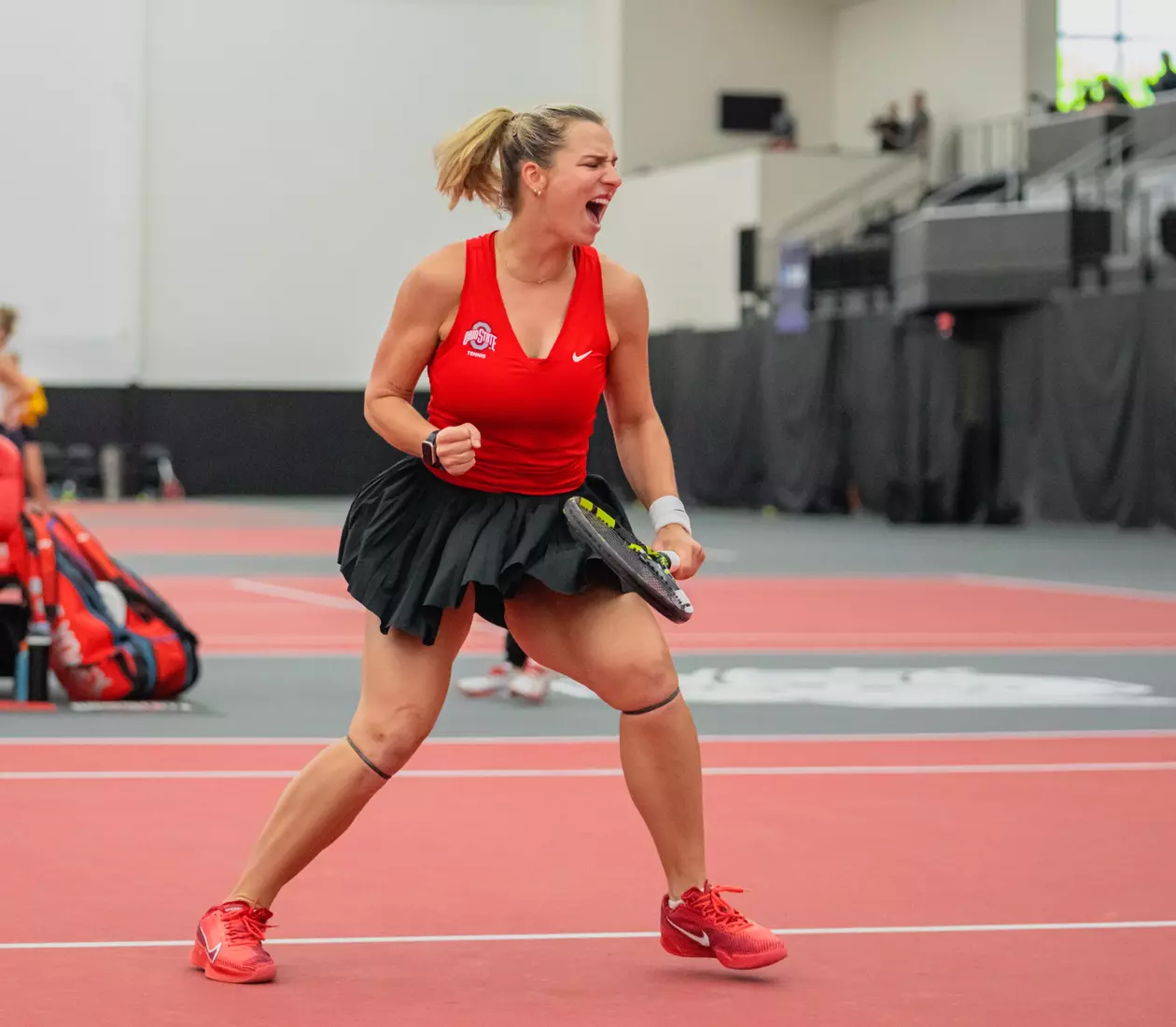 Ohio State women's tennis defeats Toledo 4-0 in the first round of the NCAA Tournament May 4 in Columbus, Ohio.