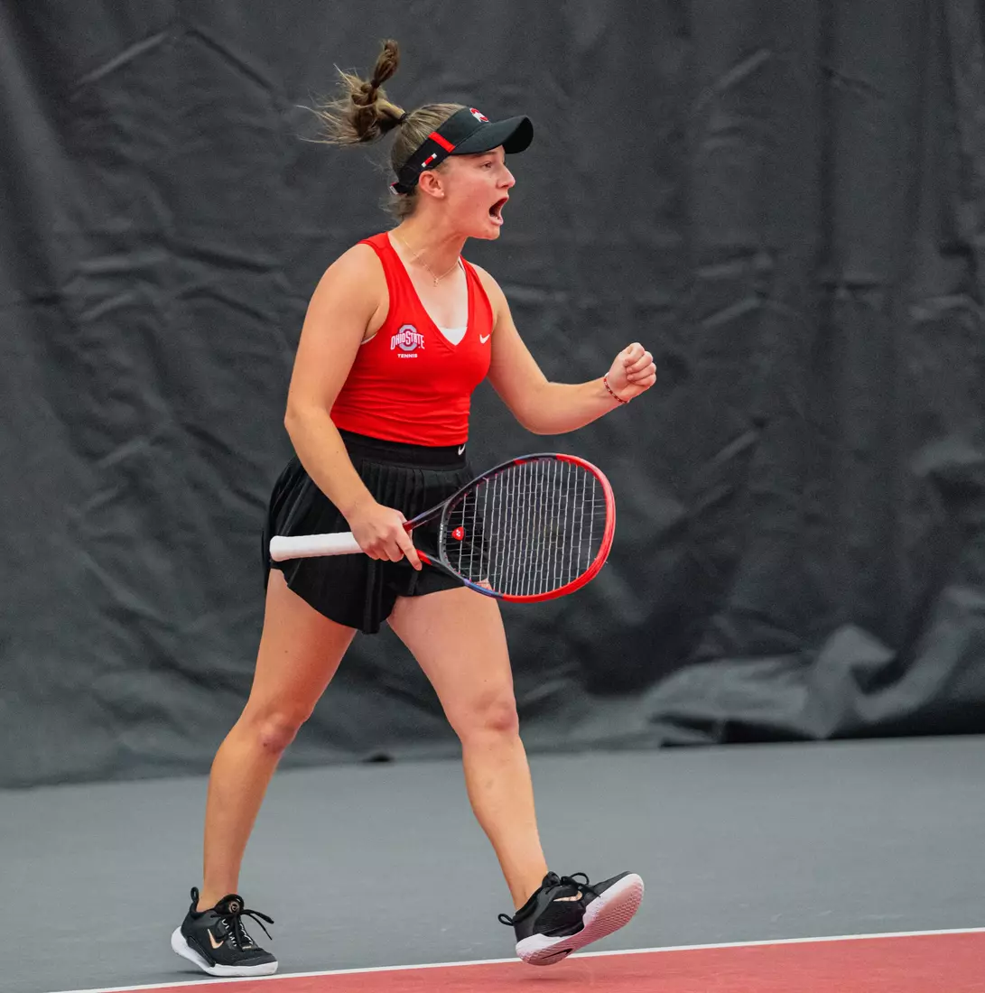 Ohio State women's tennis defeats Toledo 4-0 in the first round of the NCAA Tournament May 4 in Columbus, Ohio.
