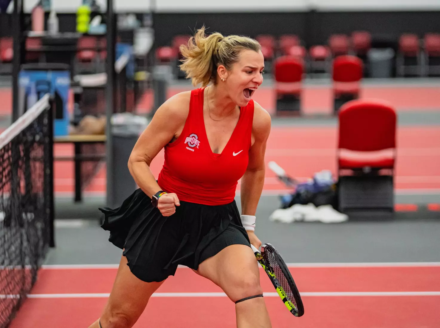 Ohio State women's tennis defeats Toledo 4-0 in the first round of the NCAA Tournament May 4 in Columbus, Ohio.