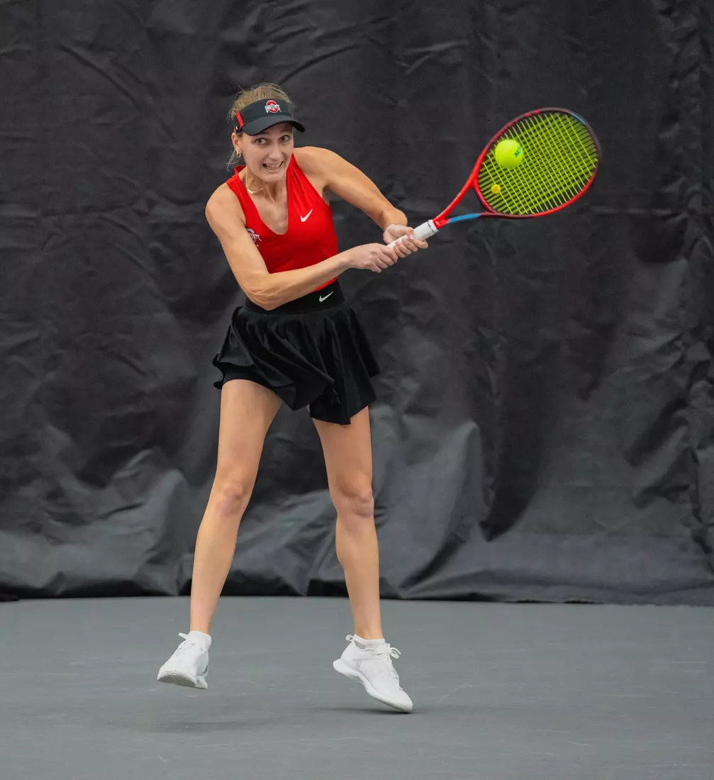 Ohio State women's tennis defeats Toledo 4-0 in the first round of the NCAA Tournament May 4 in Columbus, Ohio.