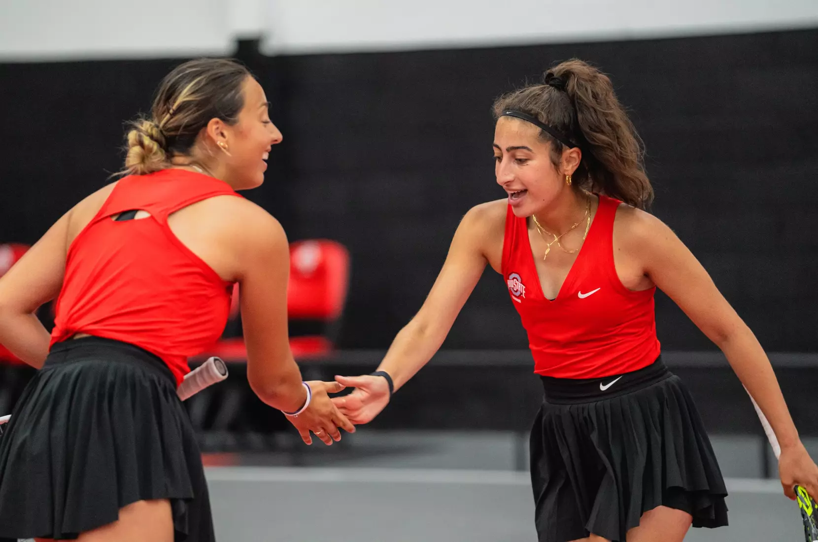 Ohio State women's tennis defeats Toledo 4-0 in the first round of the NCAA Tournament May 4 in Columbus, Ohio.